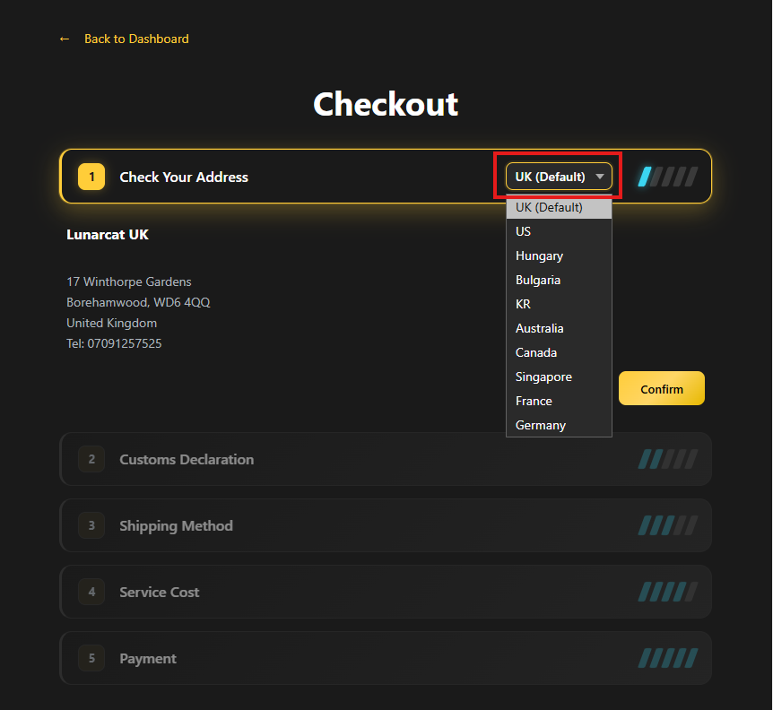Ship your items step 3