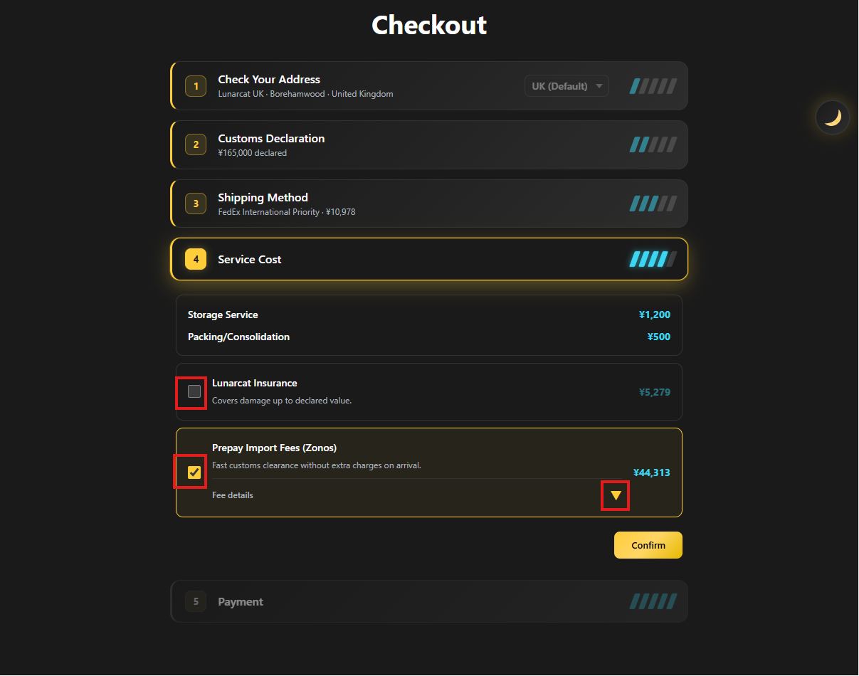 Ship your items step 6